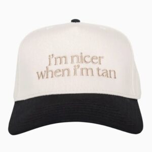 Product Image for  I’m Nicer When I’m Tan Two-Toned Vintage Hat